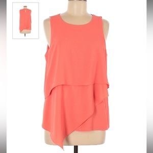 Vince Camuto pink in motion Rossetto color (salmon) sleeveless top